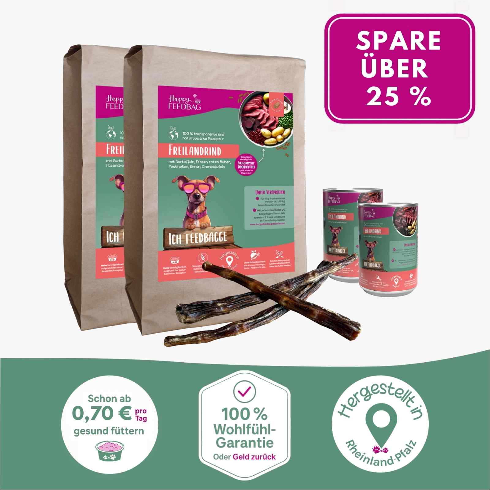 Monoprotein-Schnupperpaket Freilandrind 🐮