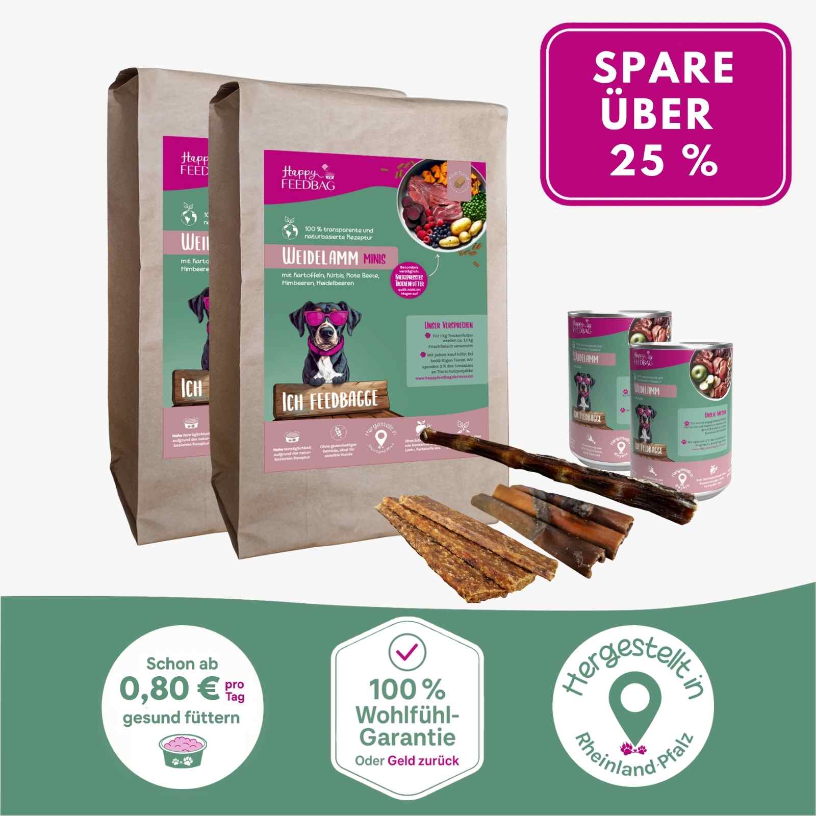 Probierpaket für MINIS Weidelamm