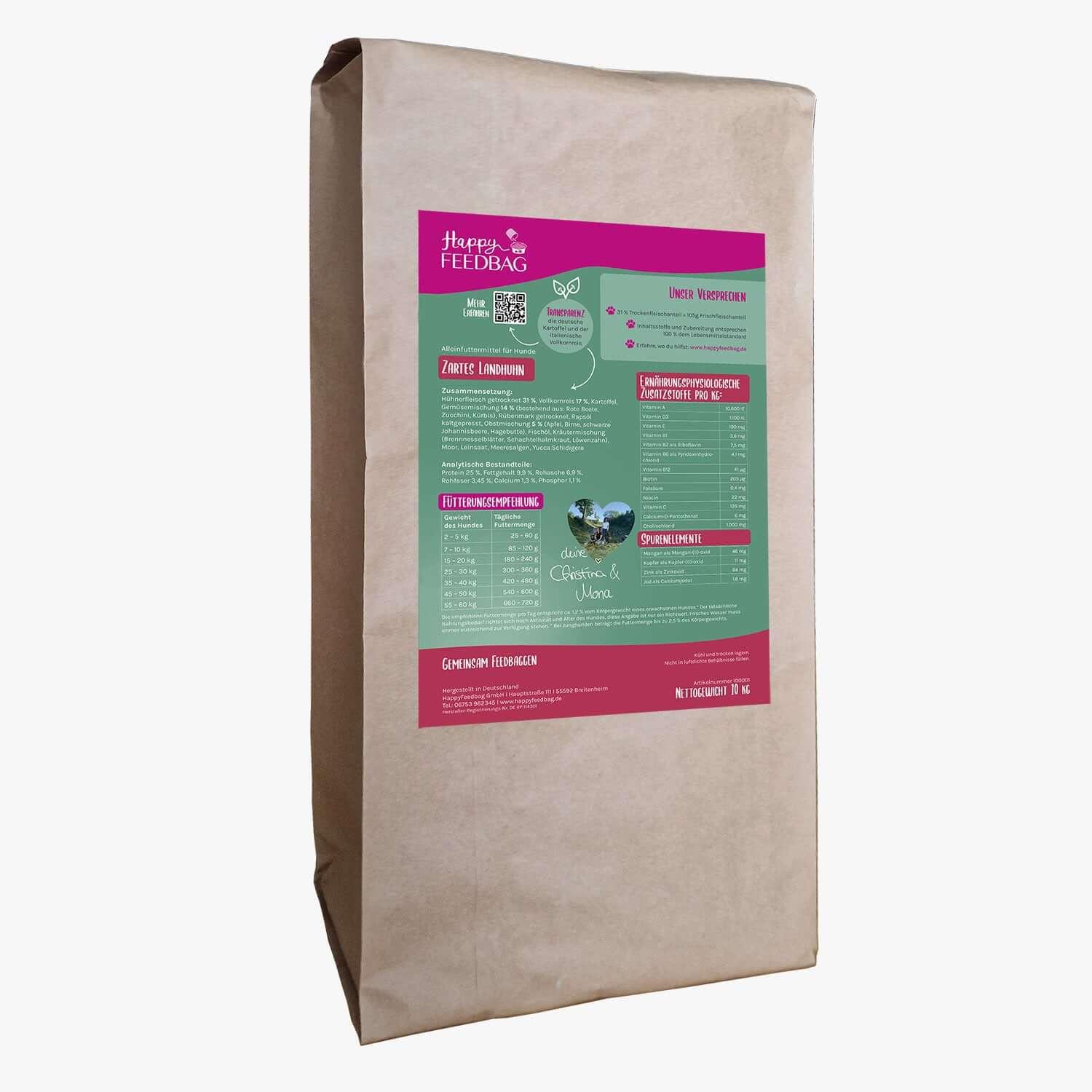 Zartes Landhuhn Trockenfutter - HappyFeedbag GmbH