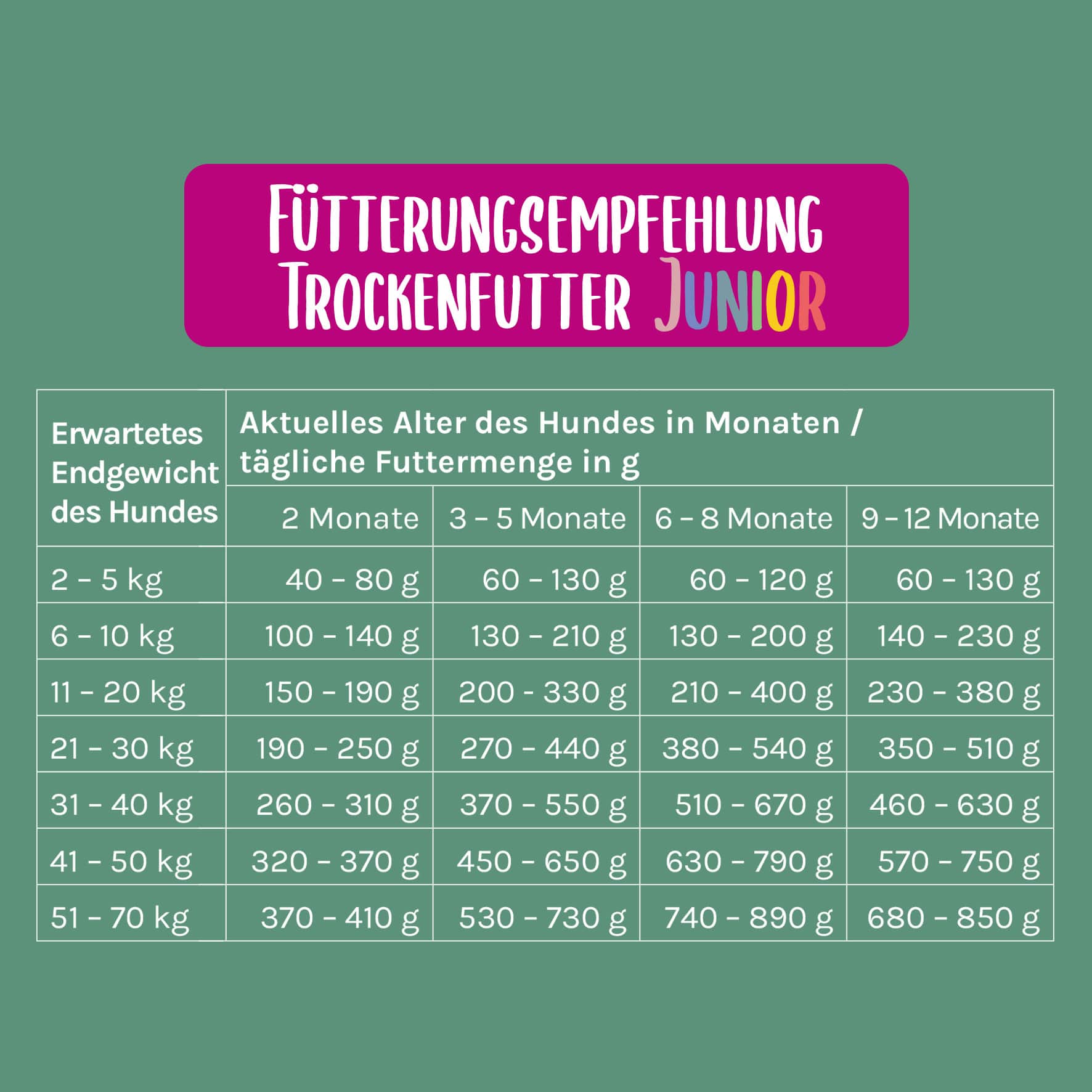 Zartes Landhuhn JUNIOR Trockenfutter