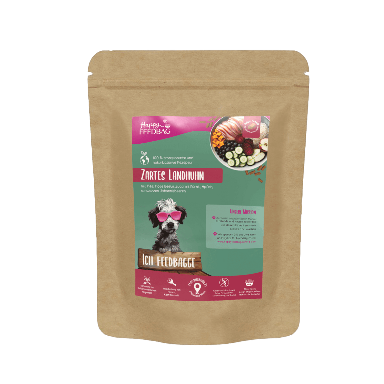 Zartes Landhuhn Trockenfutter